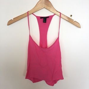 “Flowy” pink Crop top